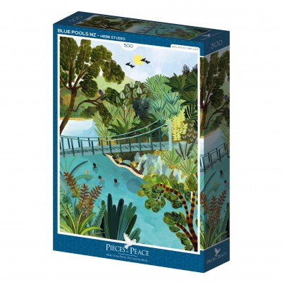 Puzzle Pieces-Peace-F-00069 Piscine Bleues en Nouvelle-Zelande