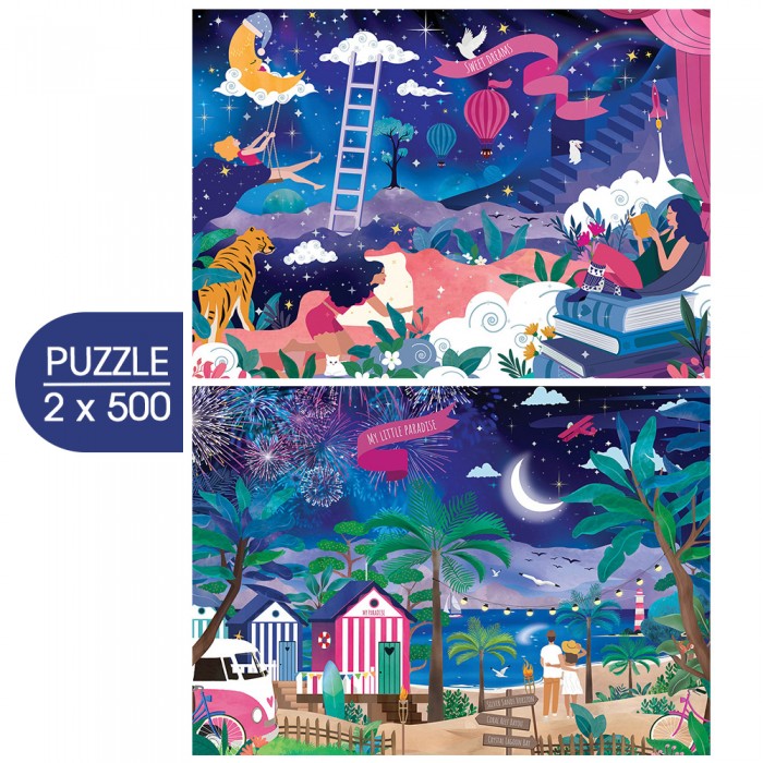  Pieces-Peace-F-00192 2 Puzzles - My Dreams