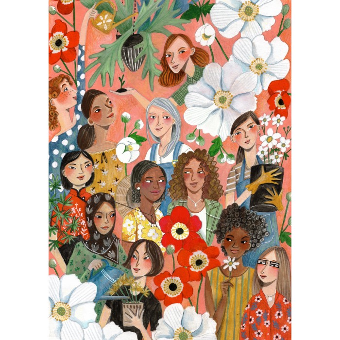Puzzle  Pieces-Peace-F-00208 Femmes au Jardin