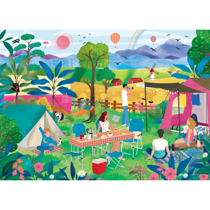 Puzzle  Pieces-Peace-F-00237 L'Eté au Camping