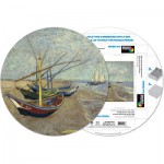   Puzzle Rond déjà assemblé - Vincent Van Gogh : Bateaux de pêche aux Sainte-Marie de la Mer