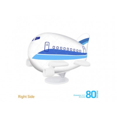 Pintoo-E5186 Puzzle 3D Avion - Sky Blue Airline