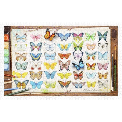Pintoo-H2027 Puzzle en Plastique - Beautiful Butterflies
