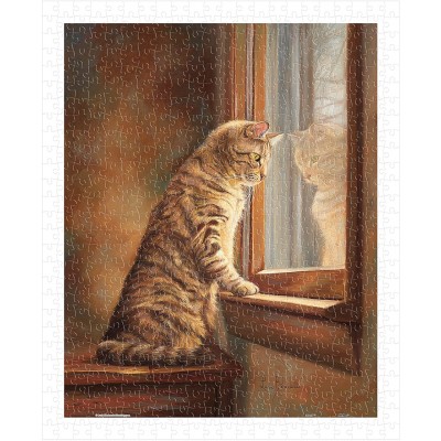 Puzzle Pintoo-H2282 Lucie Bilodeau - Peering Out The Window