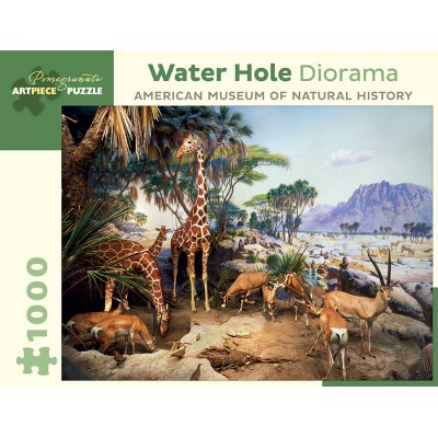 Puzzle Pomegranate-AA939 Water Hole Diorama - American Museum of Natural History