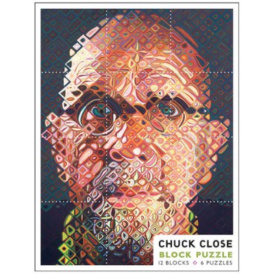 Puzzle Pomegranate-PB003 Chuck Close - 12 cubes pour six autoportraits