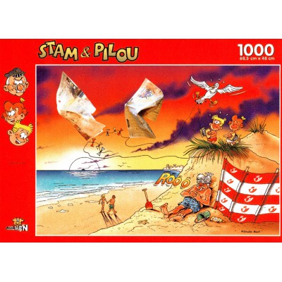 Puzzle PuzzelMan-060 Stam & Pilou : La Plage