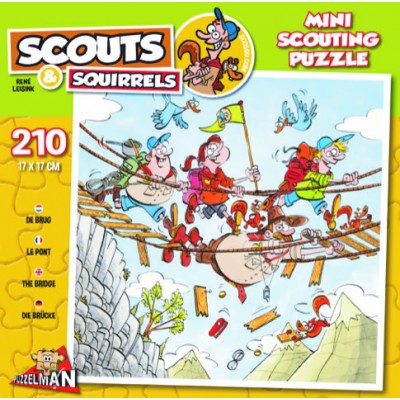 Puzzle Puzzelman-814 Scouts & Squirrels - Pont Suspendu
