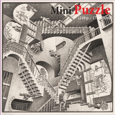 Puzzelman-830 Mini Puzzle - MC Escher - Relativity
