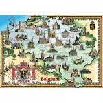 Puzzle   Carte de la Belgique