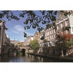 Puzzle   Pays Bas, Utrecht : Vue sur le canal