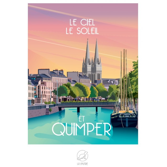 Puzzle  Puzzle-La-Loutre-6358 Le Ciel Le Soleil et QUIMPER