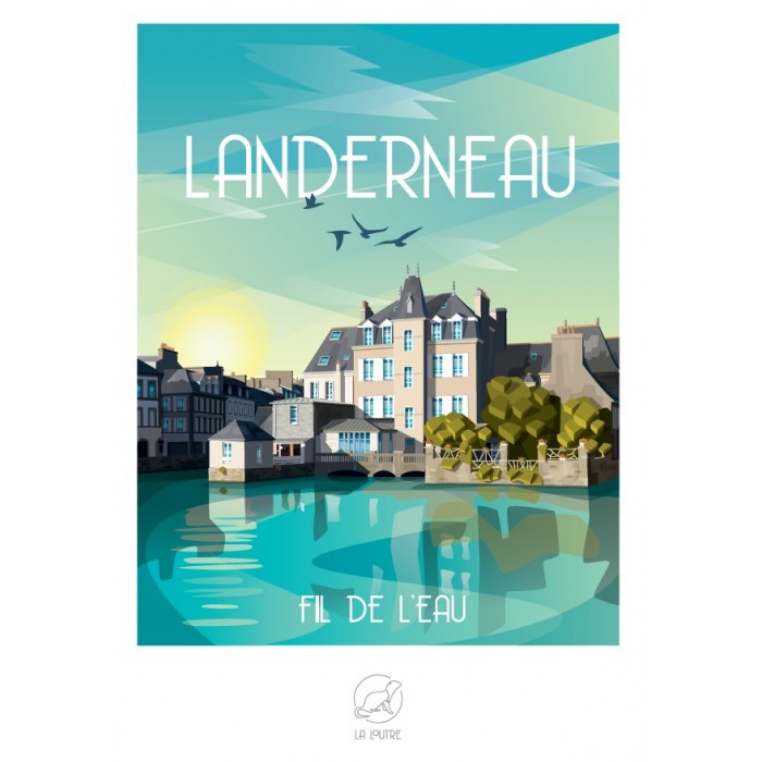 Puzzle  Puzzle-La-Loutre-7300 LANDERNEAU Fil de l'Eau