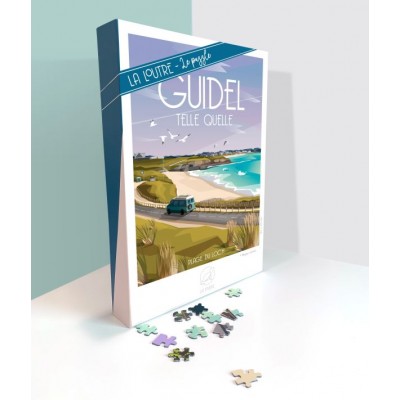 Puzzle Puzzle-La-Loutre-8062 GUIDEL Telle Quelle - Plage du Loc'h