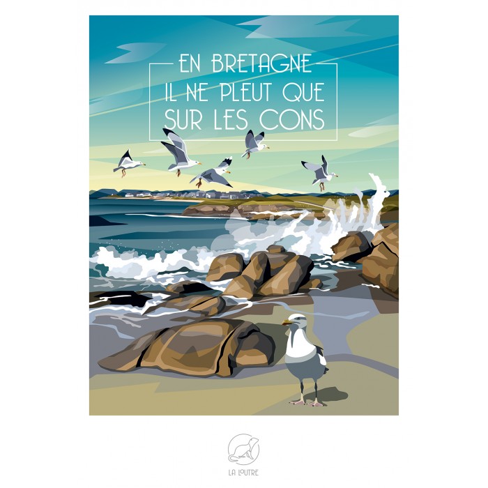 Puzzle  Puzzle-La-Loutre-8895 En BRETAGNE Il ne pleut que sur les Cons
