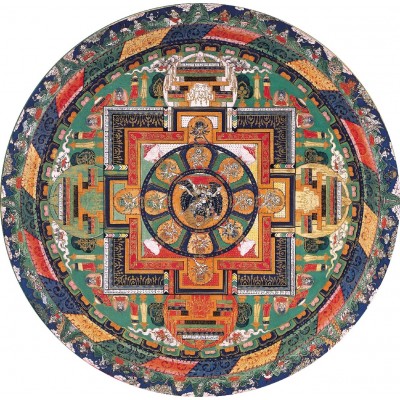 Puzzle-Michele-Wilson-A336-150 Puzzle en Bois Découpé à la Main - Mandala De Vajrabhairava