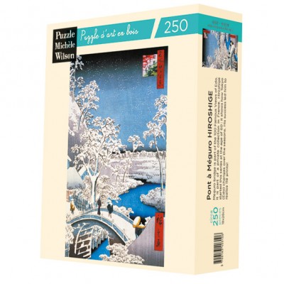 Puzzle-Michele-Wilson-A566-250 Puzzle en Bois Découpé à la Main - Hiroshige : Le Pont À Meguro