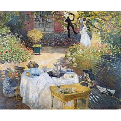Puzzle-Michele-Wilson-A643-1000 Puzzle en Bois - Claude Monet - Le Déjeuner