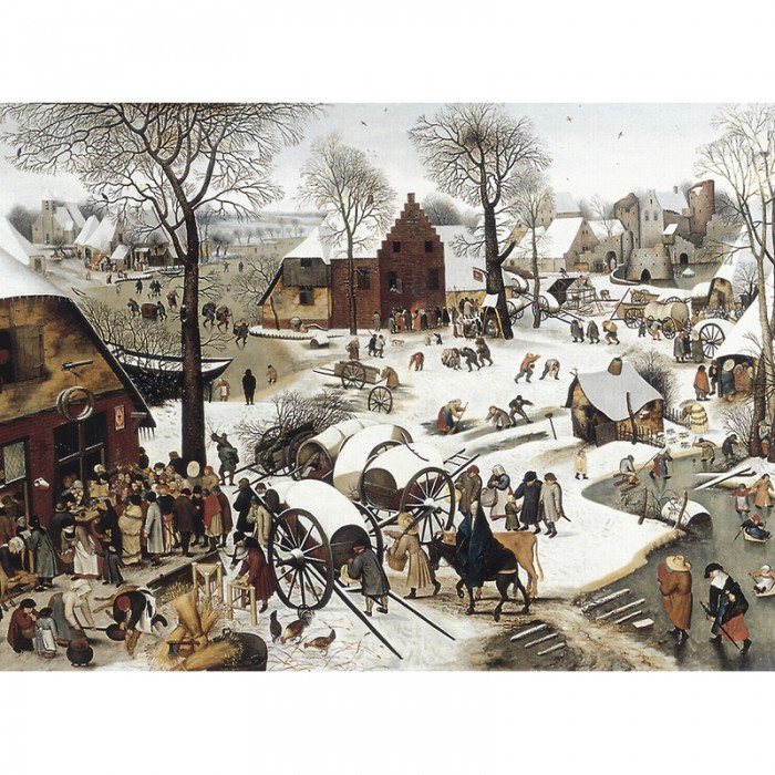 Puzzle-Michele-Wilson-C58-350 Puzzle en Bois Découpé à la Main - Brueghel  : Le Dénombrement De Bethléem