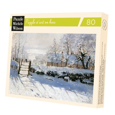 Puzzle-Michele-Wilson-C803-80 Puzzle en Bois Découpé à la Main - Monet : La Pie