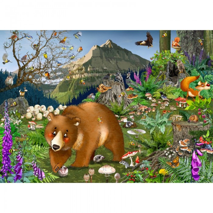  Puzzle-Michele-Wilson-K068-100 Puzzle en Bois - En Montagne