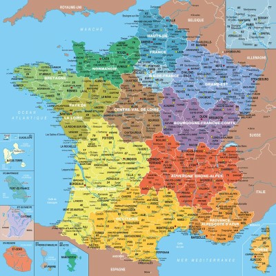Puzzle-Michele-Wilson-K80-24 Puzzle en Bois - Carte de France des Régions
