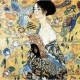 Klimt : La dame à l`éventail