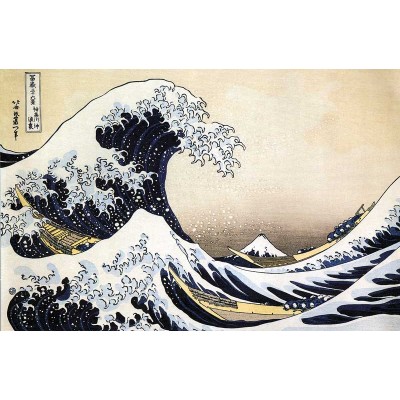 Puzzle-Michele-Wilson-P943-80 Puzzle en Bois Découpé à la Main - Hokusai : La Vague
