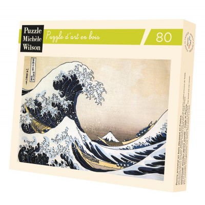 Puzzle-Michele-Wilson-P943-80 Puzzle en Bois Découpé à la Main - Hokusai : La Vague