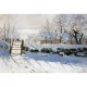 Puzzle en Bois Découpé à la Main - Monet : La Pie