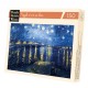 Puzzle en Bois Découpé à la Main - Vincent Van Gogh - La Nuit Etoilée
