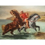   Puzzle en Bois - Delacroix - Chevaux sortant de la Mer