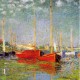 Puzzle en Bois - Monet Claude : Bateaux Rouges