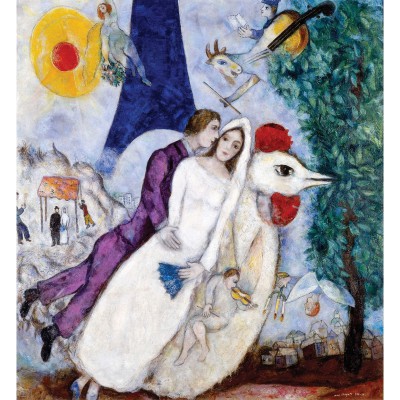 Puzzle Puzzle-Michele-Wilson-W109-24 Chagall : Les mariées de la Tour Eiffel