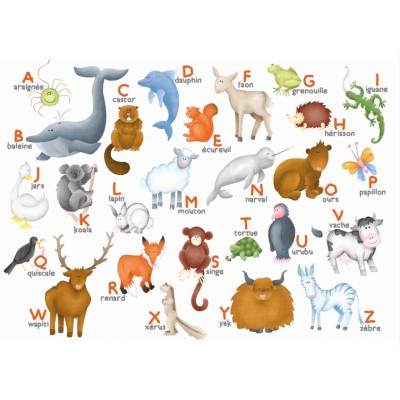 Puzzle Puzzle-Michele-Wilson-W306-12 Hannah Weeks : L'alphabet des animaux