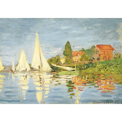 Puzzle-Michele-Wilson-W452-50 Puzzle en Bois - Claude Monet - Régates à Argenteuil