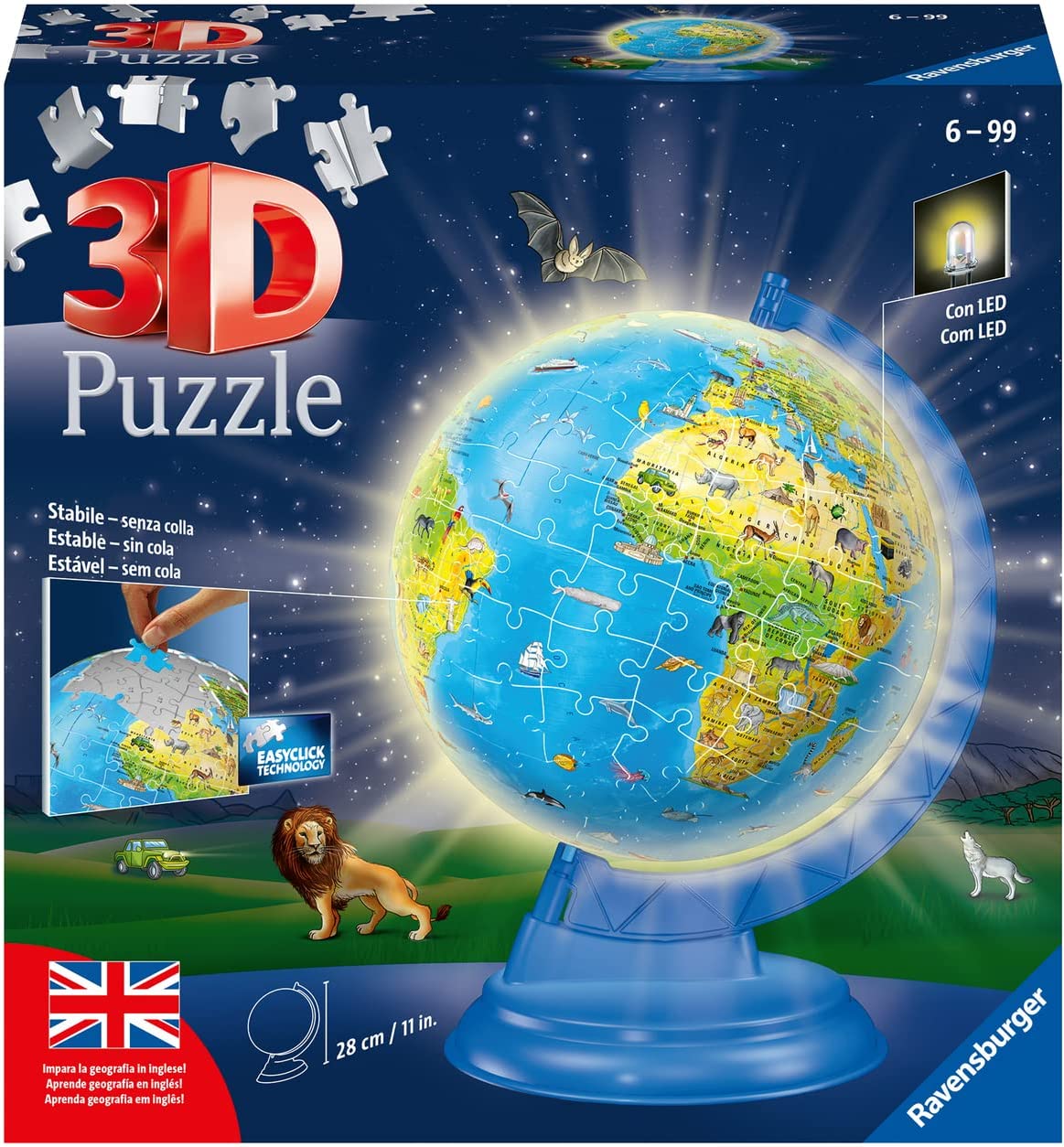 Petit puzzle 20 pièces - Terre des dinosaures - 3 ans - Eeboo