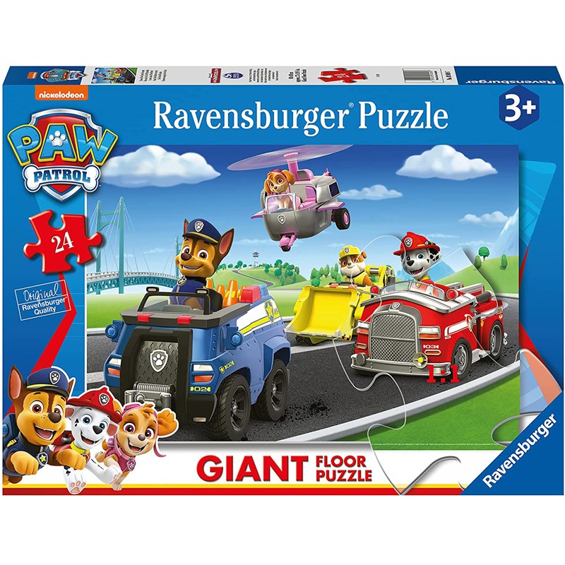 Puzzle Géant de Sol - Pat Patrouille Ravensburger-03089 24 pièces Puzzles -  Animaux en BD et dessins - /Planet'Puzzles