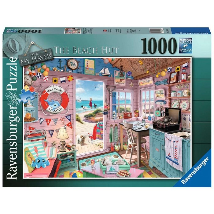 Puzzle  Ravensburger-00032 La Cabane de Plage