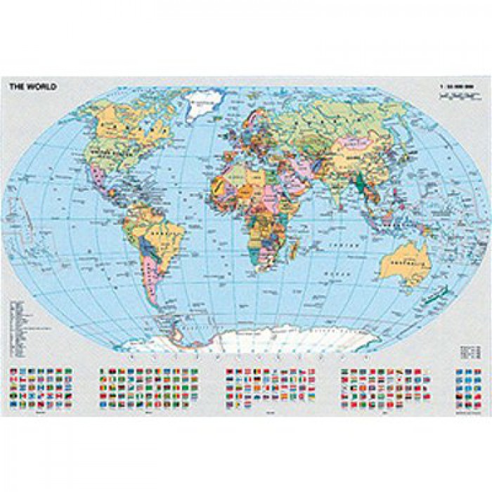 Puzzle  Ravensburger-00065 Carte du monde politique