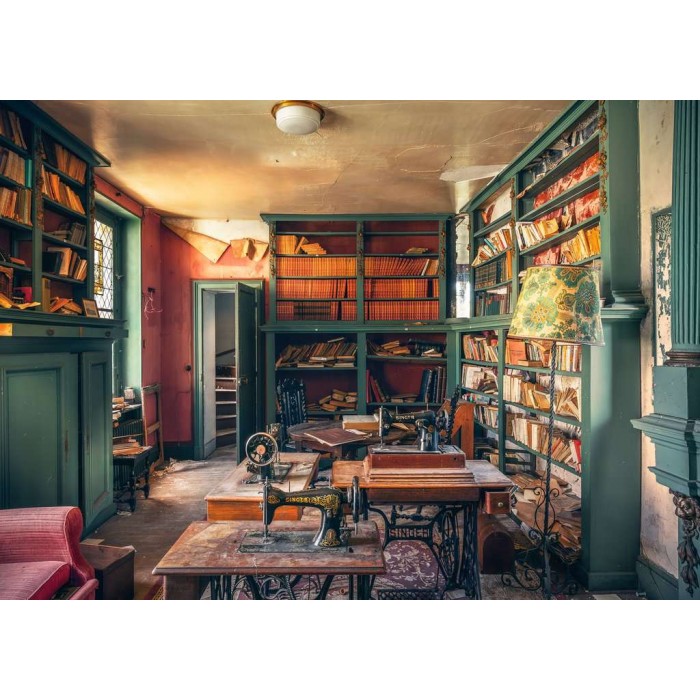 Puzzle Ravensburger-00180 Lost Places - Mysterious Castle Library