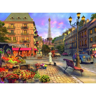 Puzzle Ravensburger-00198 Promenade à Paris