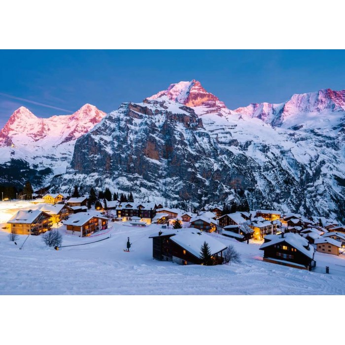 Puzzle  Ravensburger-00254 L‘Oberland bernois, Mürren