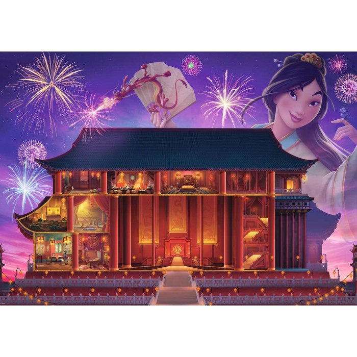 Puzzle Ravensburger-00260 Mulan Château Disney