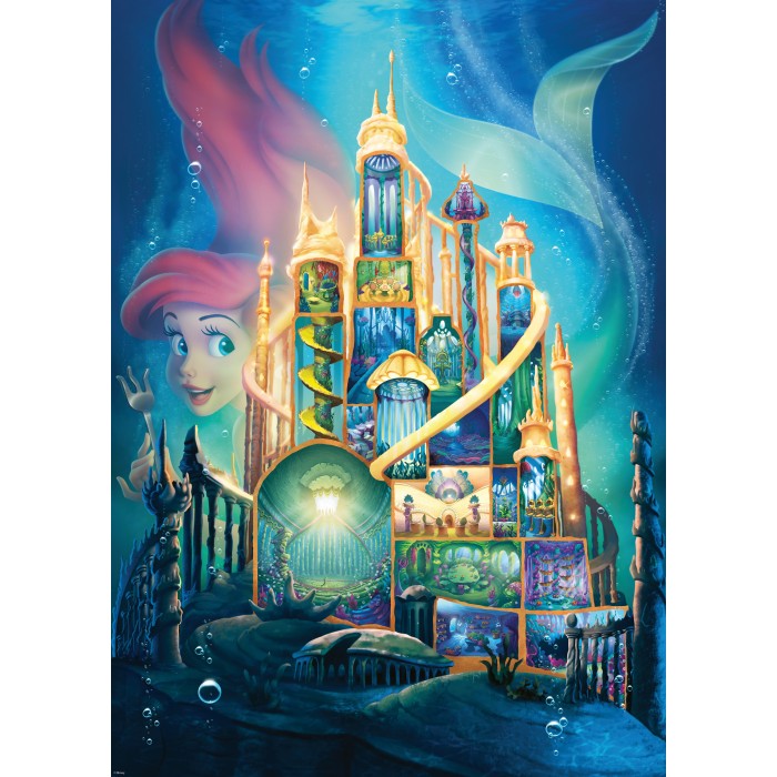 Puzzle  Ravensburger-00265 Ariel Château Disney