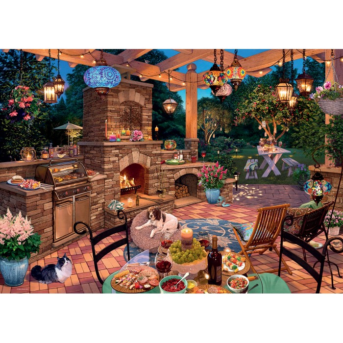 Puzzle  Ravensburger-00280 Cuisine d'Extérieur