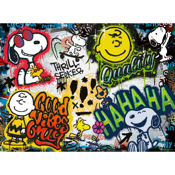 Puzzle  Ravensburger-00389 Les Graffitis de Snoopy