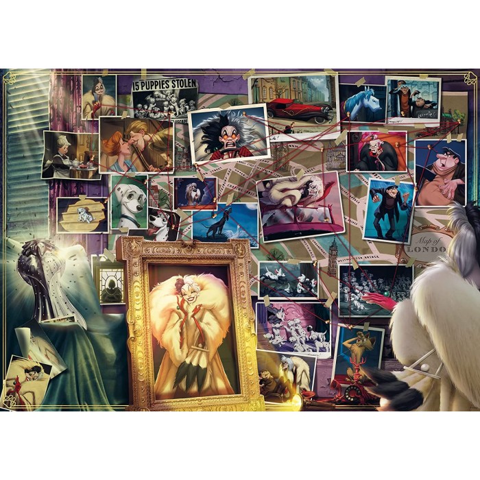 Puzzle  Ravensburger-00393 Villainous - Cruella De Vil