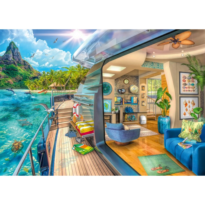 Puzzle  Ravensburger-00413 Croisière dans les Tropiques