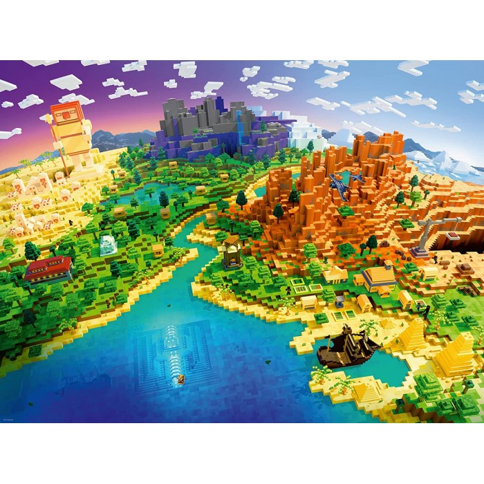 Puzzle Ravensburger-00433 World of Minecraft